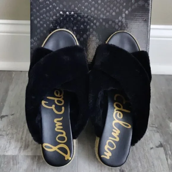 Sam Edelman Zia faux fur slides - Picture 5 of 7